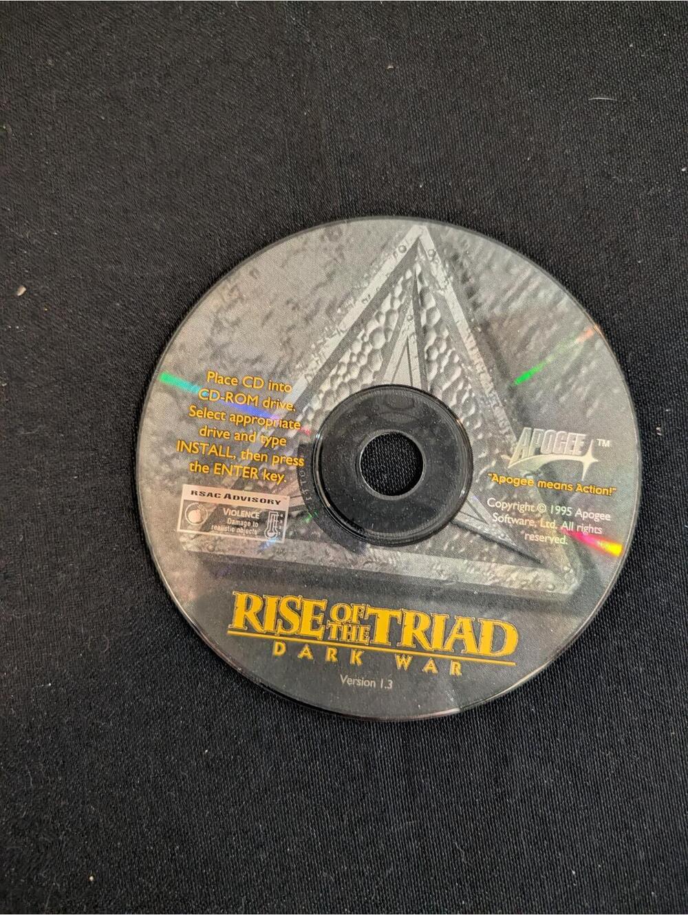 Rise of the Triad: Dark War PC CD-ROM Game Version 1.3